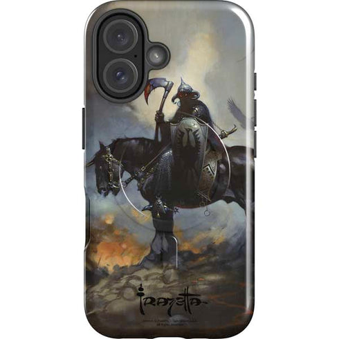 Death Dealer on Horseback by Frazetta iPhone 16 Magsafe Impact Case